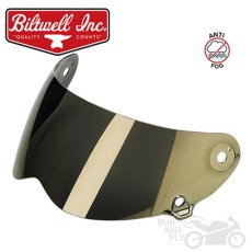 [빌트웰] [회원 즉시 할인] BILTWELL 레인스플리터 안티포그 플랫 쉴드 골드 LANE SPLITTER ANTI-FOG SHIELD GOLD