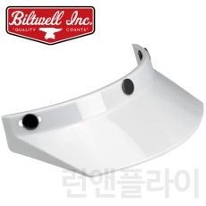 [빌트웰]BILTWELL 헬멧 부속 모토 바이저 화이트 MOTO VISOR WHITE