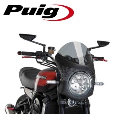 [PUIG][회원 즉시 할인] 퓨익 가와사키 스크린 KAWASAKI Z900RS 블랙 하우징 (18~) 레트로 세미 페어링 스크린 9595