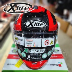 [X-LITE] 엑스라이트 투어링 헬멧 X-903 울트라 카본  에보케이터 레드 X-903UC EVOCATOR RED N31